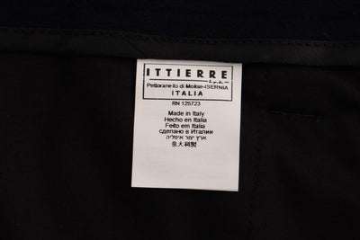 Blue Cotton Cargo Straight Fit Pants