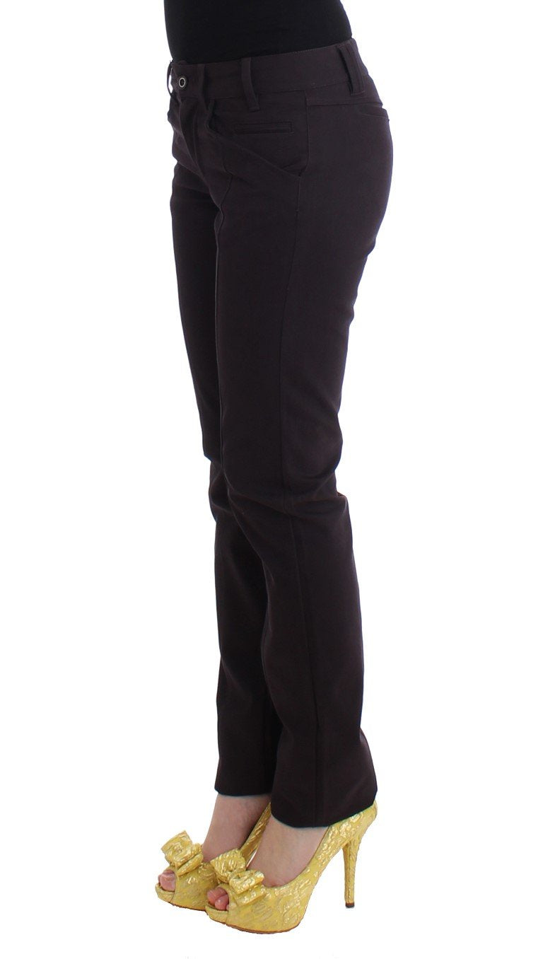 Purple cotton dress pants
