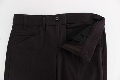 Purple cotton dress pants
