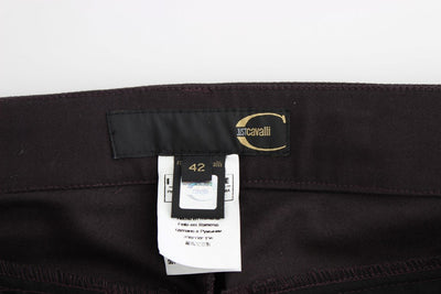 Purple cotton dress pants