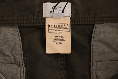 Green Cotton Straight Fit Chinos Pants