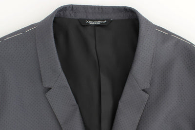 Gray shiny GOLD slim fit blazer
