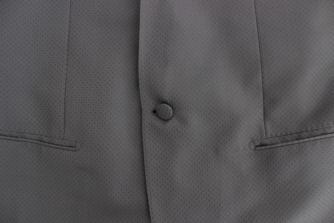 Gray shiny GOLD slim fit blazer