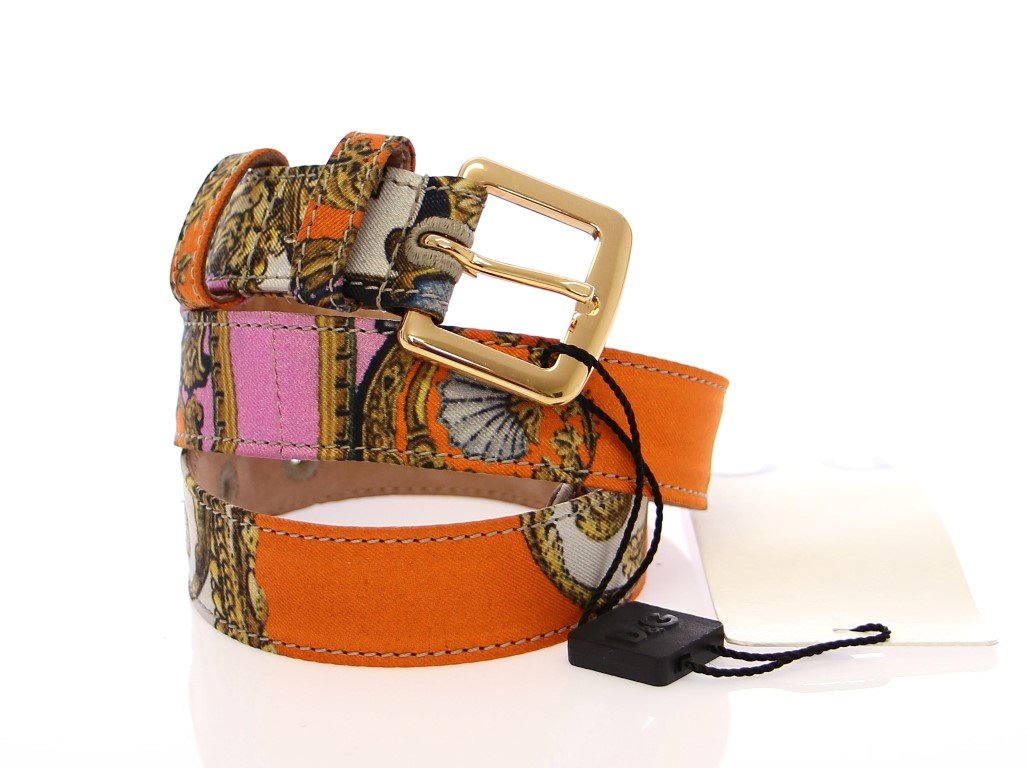 Multicolor Silk Logo Belt