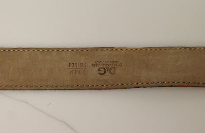 Multicolor Silk Logo Belt