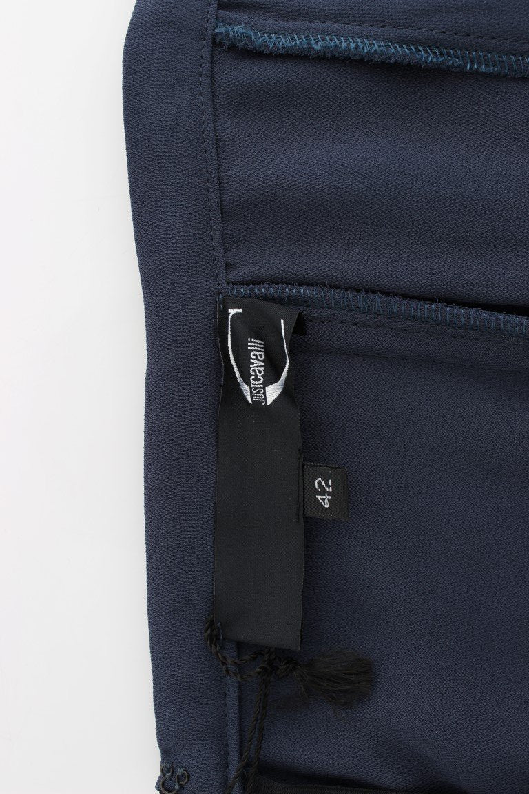 Blue pencil skirt