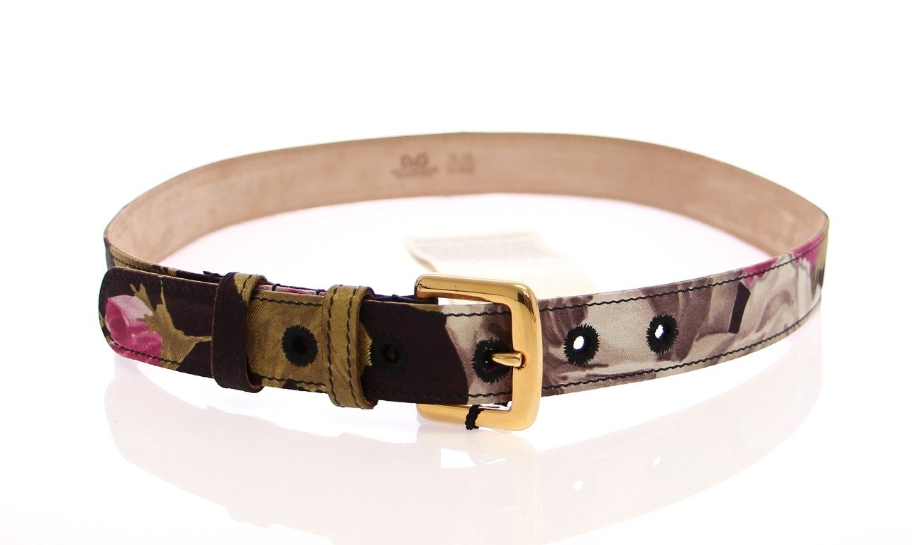 Multicolor Silk Logo Belt