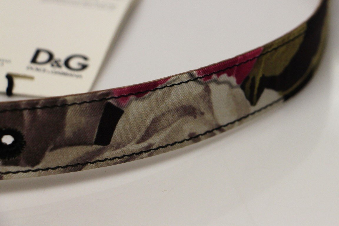 Multicolor Silk Logo Belt