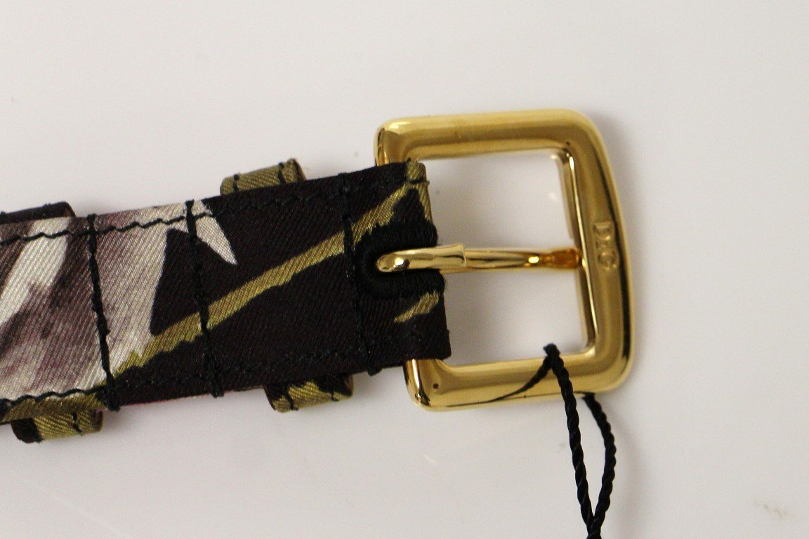 Multicolor Silk Logo Belt