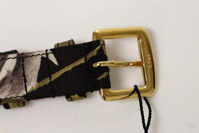 Multicolor Silk Logo Belt