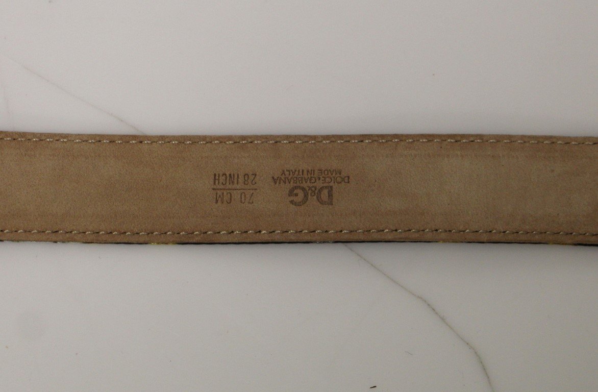 Multicolor Silk Logo Belt
