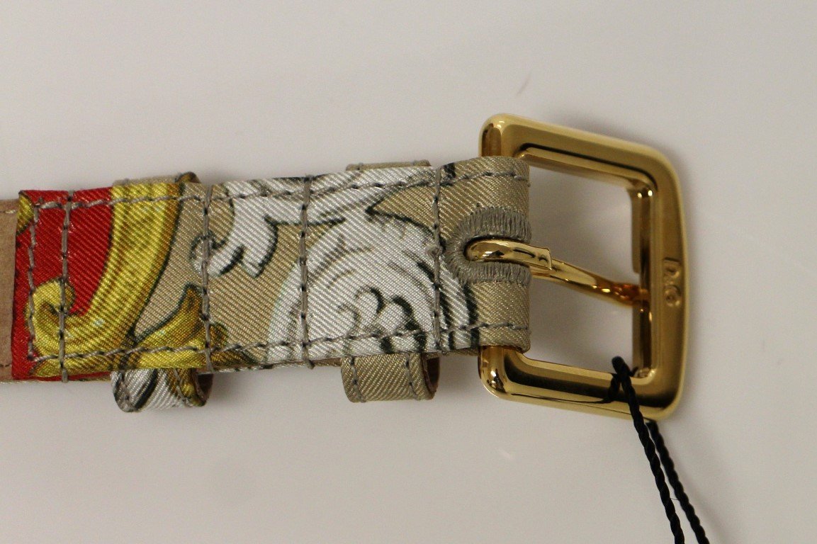 Multicolor Silk Logo Belt
