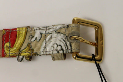 Multicolor Silk Logo Belt
