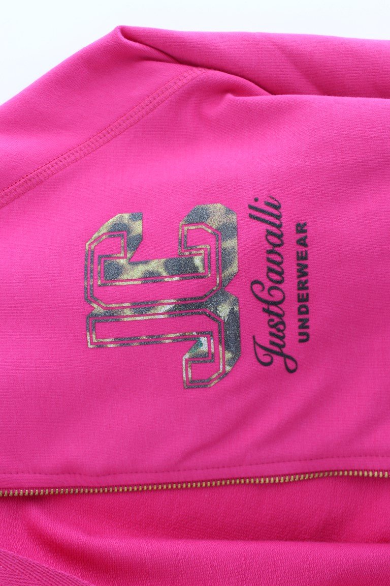 Pink zipup cotton sweater
