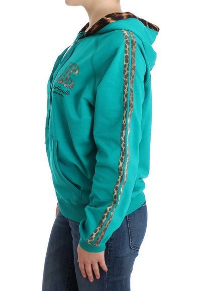 Green zipup cotton sweater