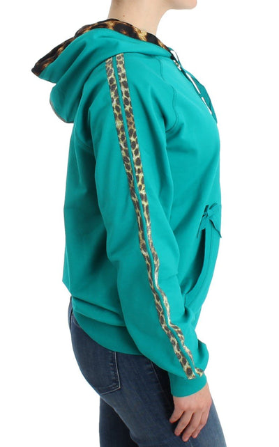 Green zipup cotton sweater