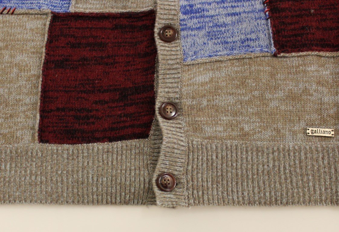 Multicolor wool cardigan sweater
