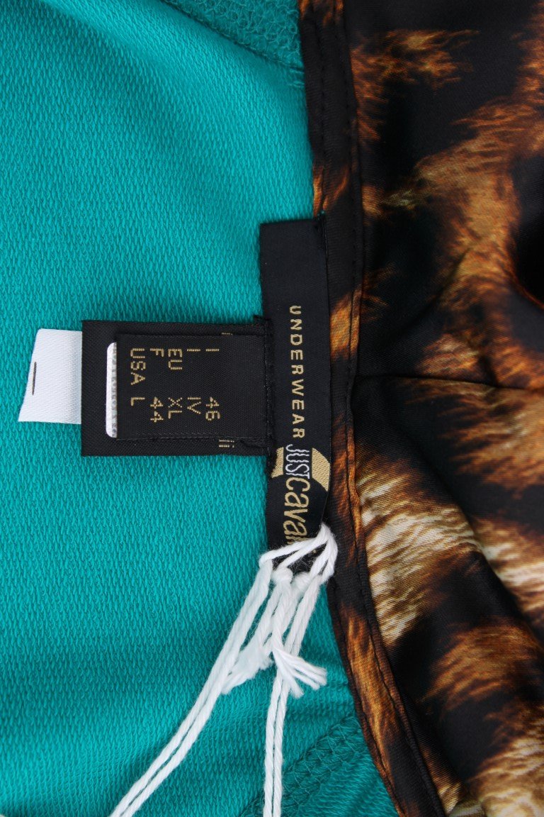 Green zipup cotton sweater