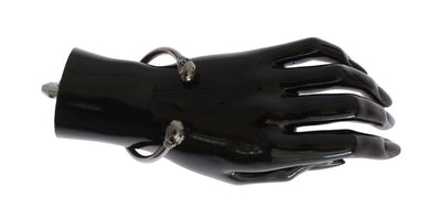 Gray Skull 925 Sterling Bangle Bracelet