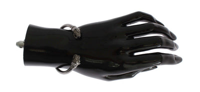Gray Lion 925 Sterling Bangle Bracelet