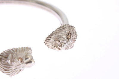 Silver Lion 925 Sterling Bangle Bracelet