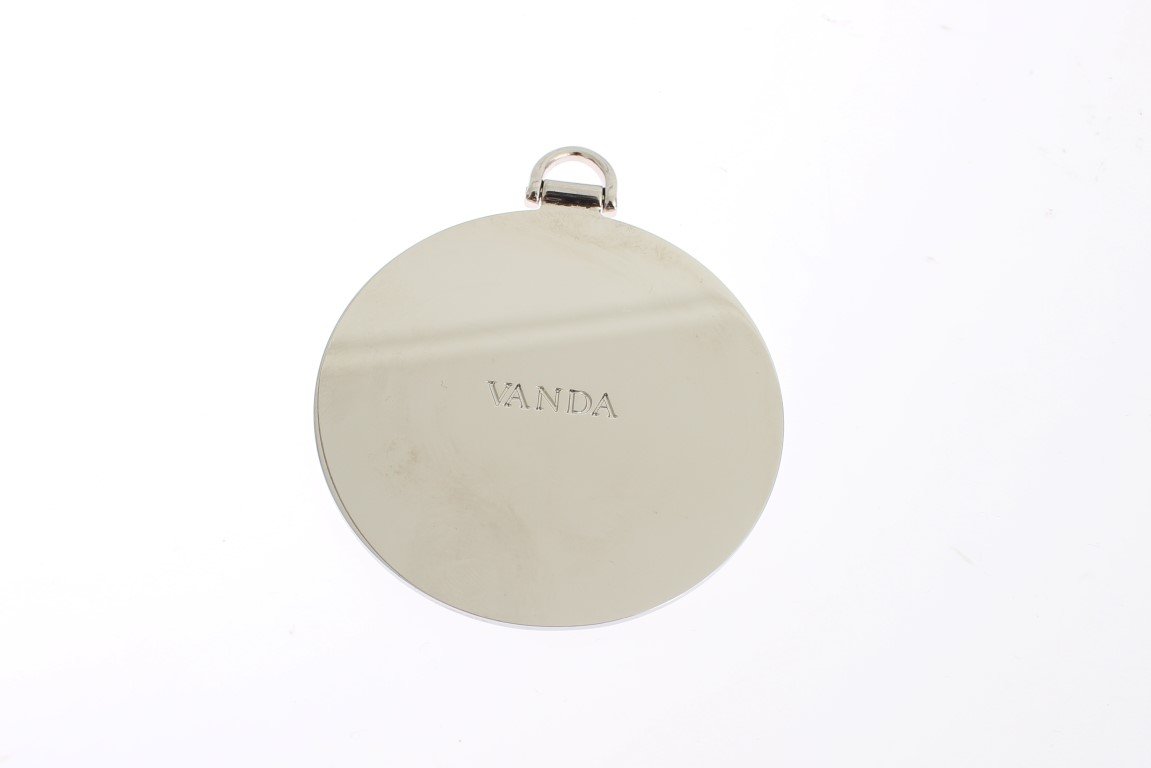 Black crystal VANDA clutch bag