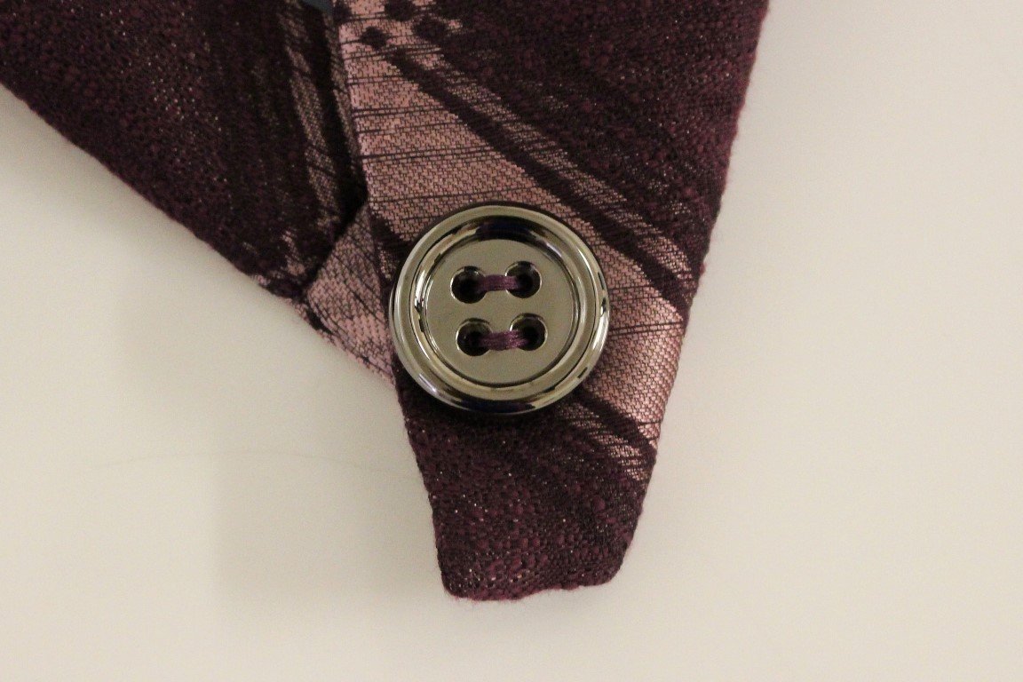 Purple checkered blazer jacket
