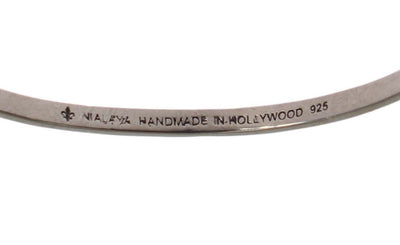 Arrow Gray 925 Silver Bangle Bracelet