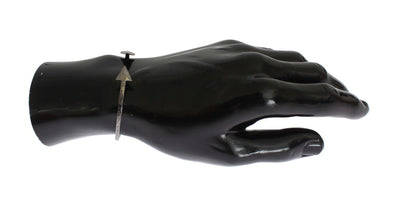 Arrow Gray 925 Silver Bangle Bracelet