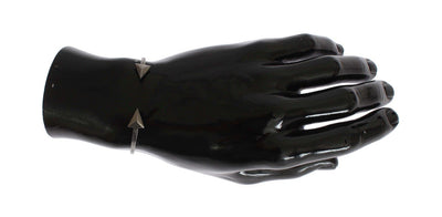 Arrow Gray 925 Silver Bangle Bracelet