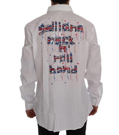 White Casual Cotton Long Sleeve Shirt