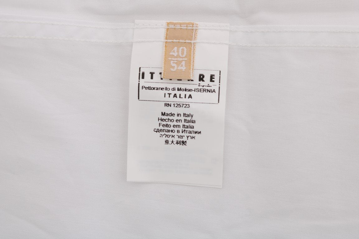 White Casual Cotton Long Sleeve Shirt