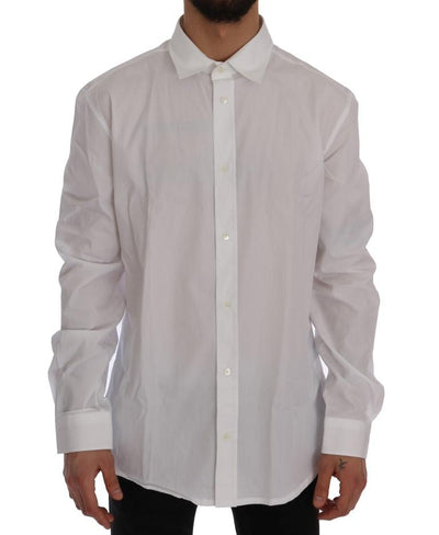 White Formal Cotton Long Sleeve Shirt