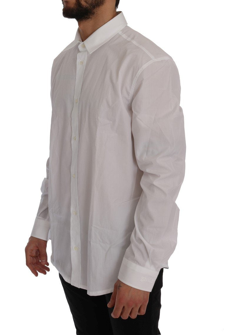 White Formal Cotton Long Sleeve Shirt