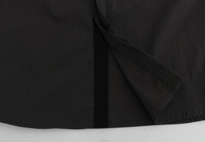 Gray Cotton Stretch Casual Shirt