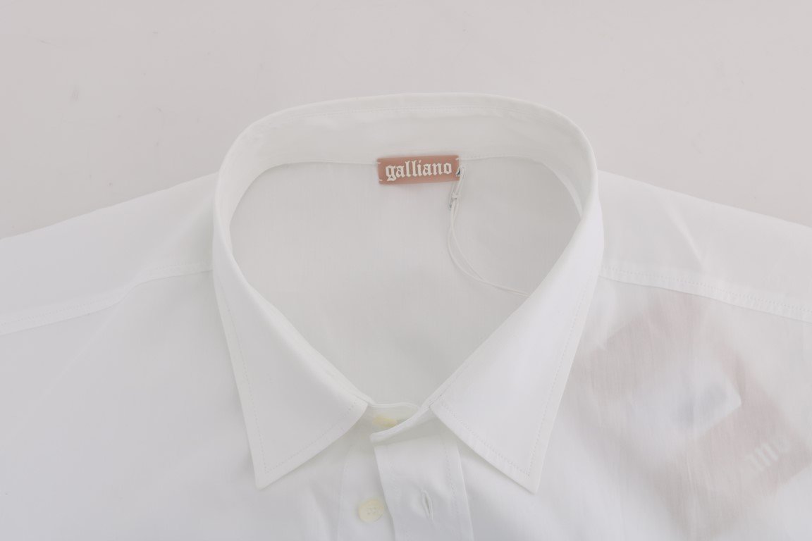 White Formal Cotton Long Sleeve Shirt