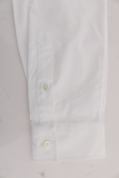 White Formal Cotton Long Sleeve Shirt