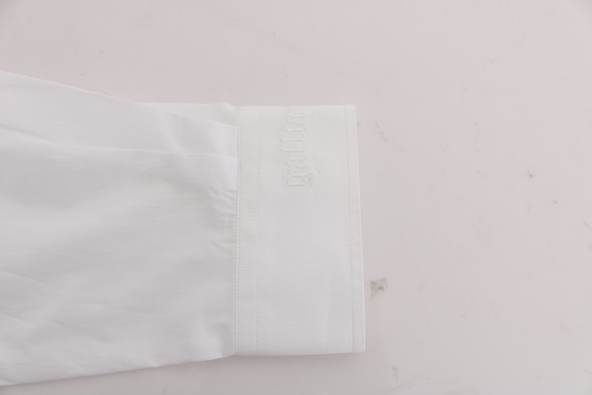 White Formal Cotton Long Sleeve Shirt