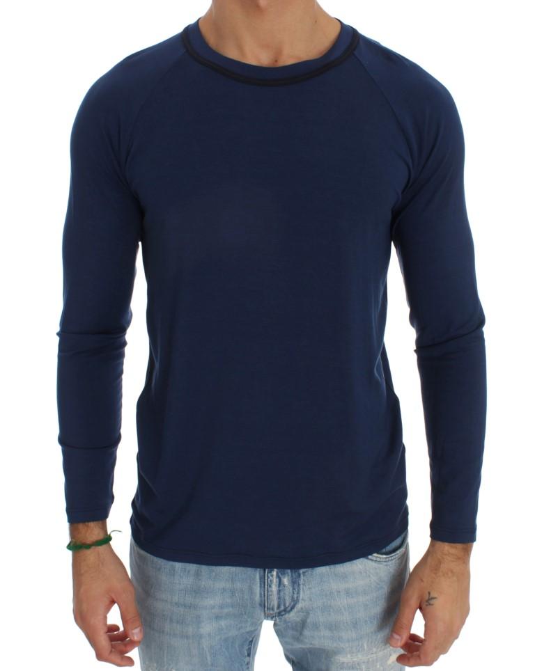 Blue Modal Stretch Sweater