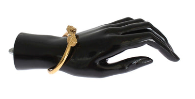 Gold Lion Bangle Bracelet