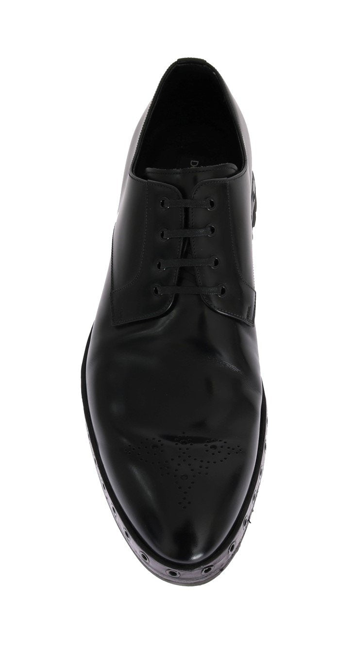 Black Leather Polished Formal Shoes
