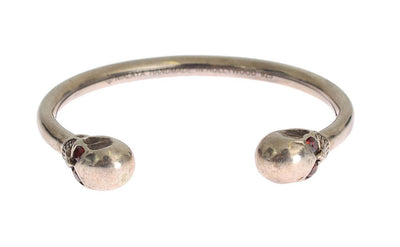 Skull 925 Silver Bangle Bracelet