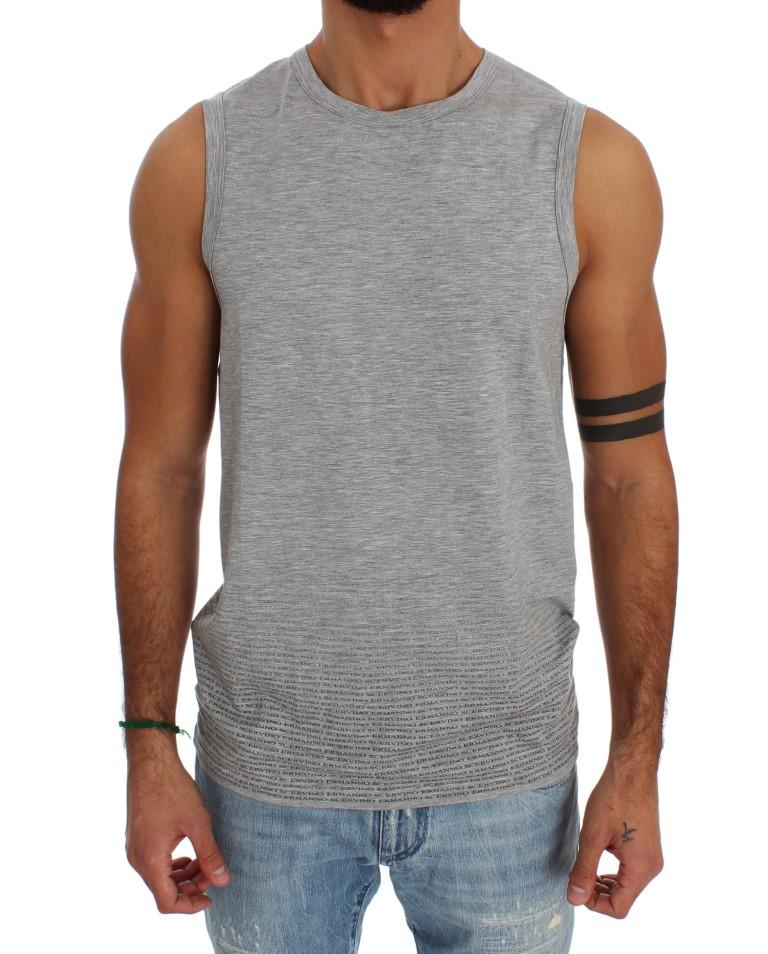Gray Modal Stretch T-shirt Top
