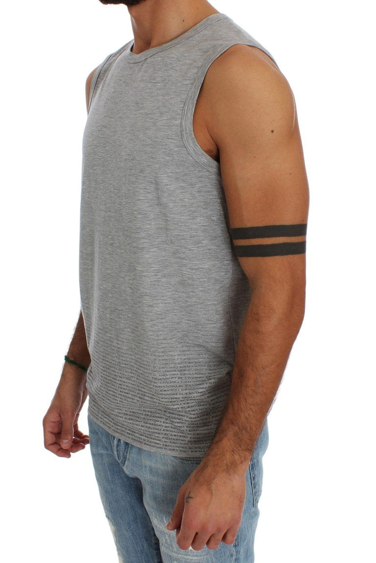 Gray Modal Stretch T-shirt Top