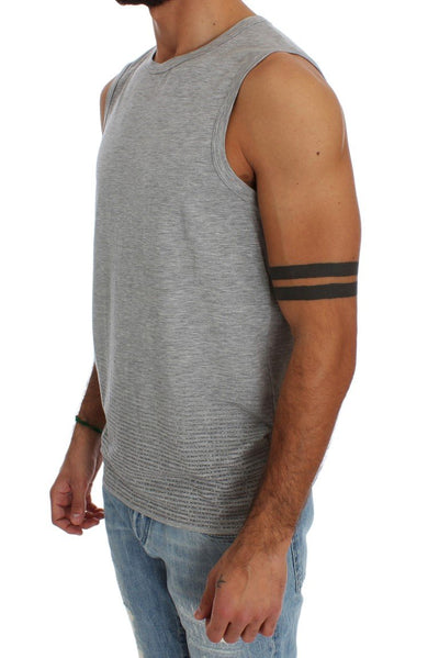 Gray Modal Stretch T-shirt Top