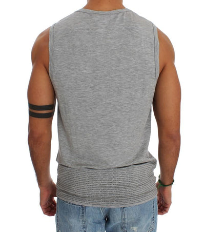 Gray Modal Stretch T-shirt Top