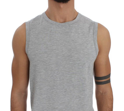 Gray Modal Stretch T-shirt Top