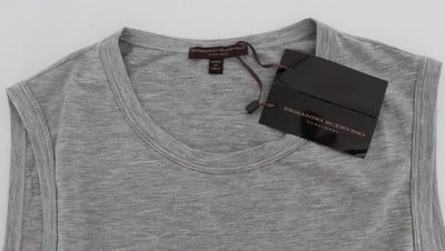 Gray Modal Stretch T-shirt Top