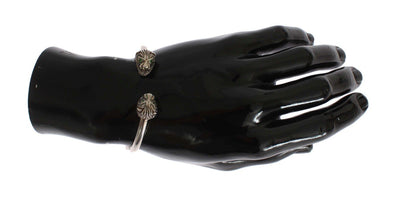 Silver Lion 925 Sterling Bangle Bracelet