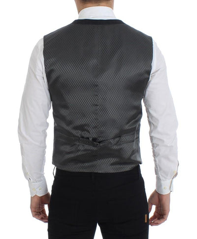 Gray cotton slim fit blazer